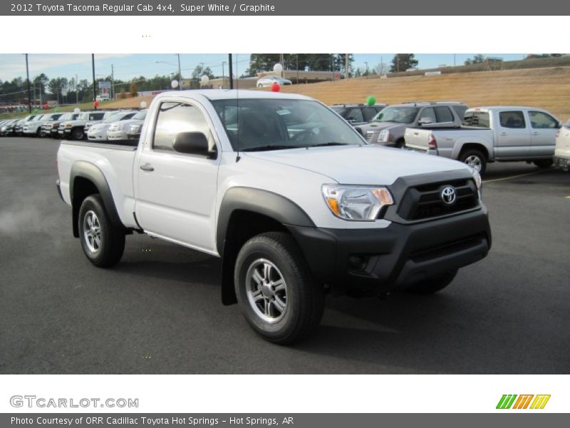 Super White / Graphite 2012 Toyota Tacoma Regular Cab 4x4