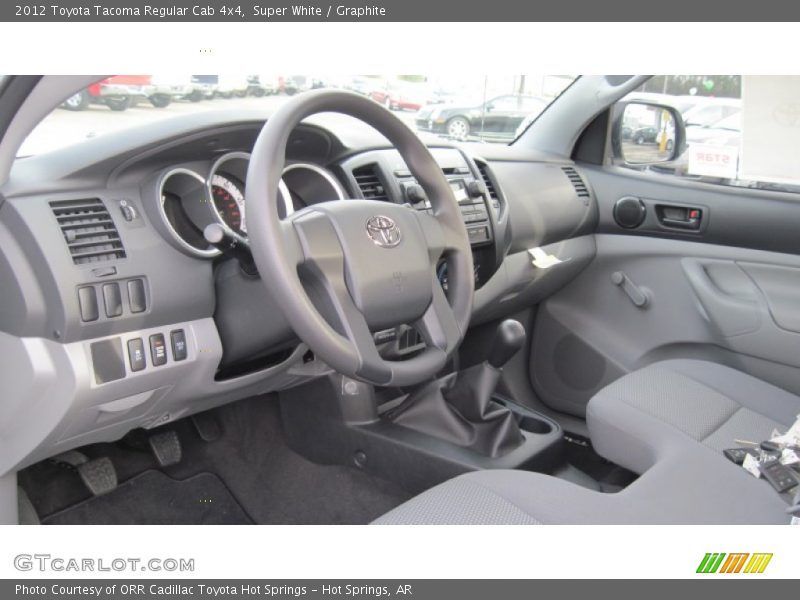 Super White / Graphite 2012 Toyota Tacoma Regular Cab 4x4