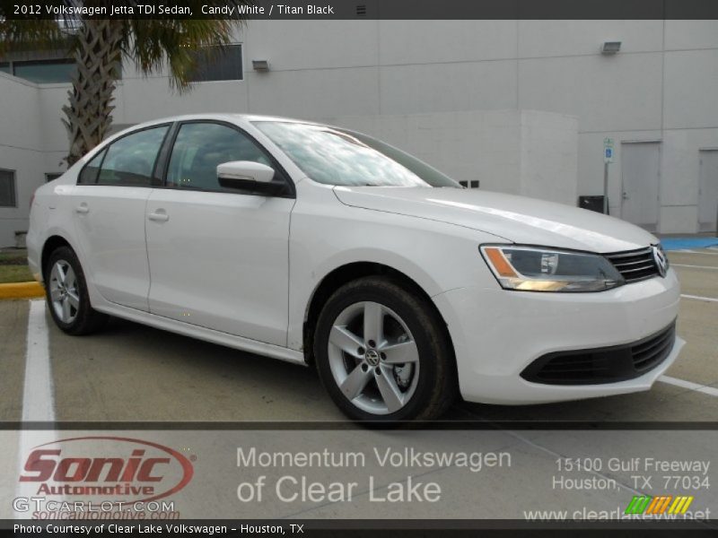 Candy White / Titan Black 2012 Volkswagen Jetta TDI Sedan