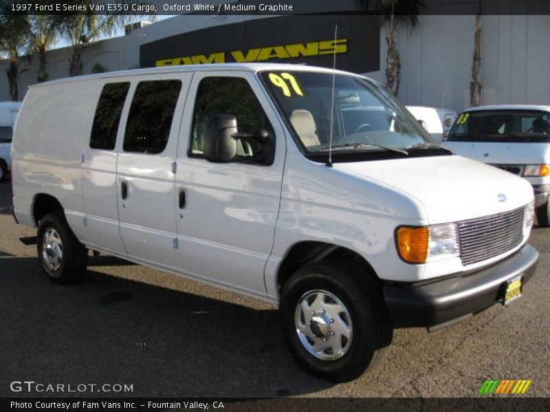 Oxford White / Medium Graphite 1997 Ford E Series Van E350 Cargo