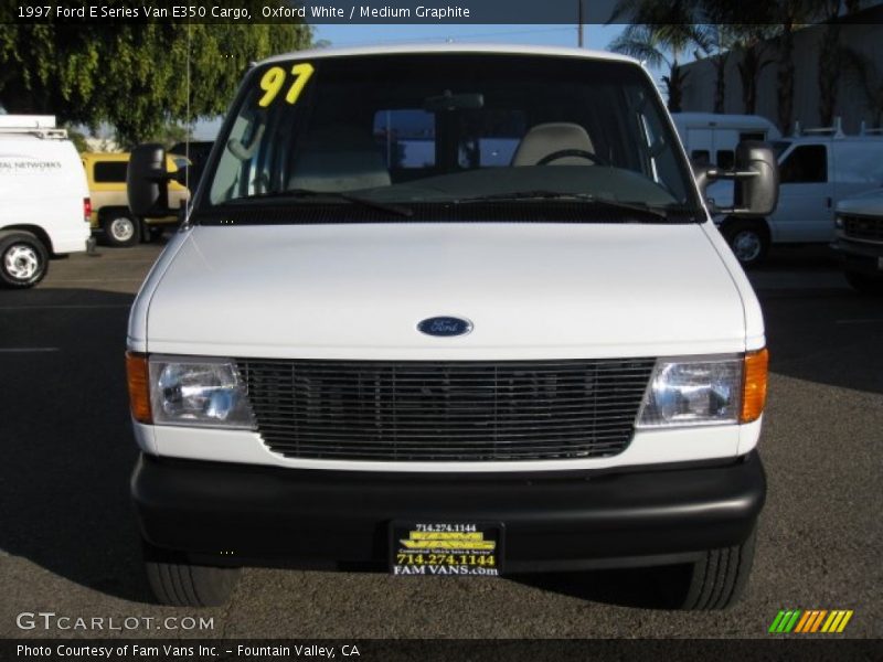 Oxford White / Medium Graphite 1997 Ford E Series Van E350 Cargo