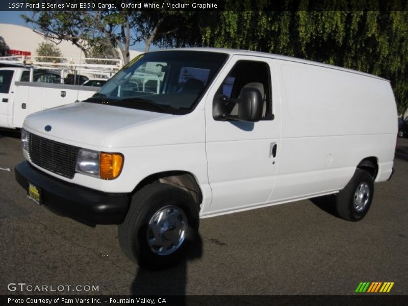Oxford White / Medium Graphite 1997 Ford E Series Van E350 Cargo
