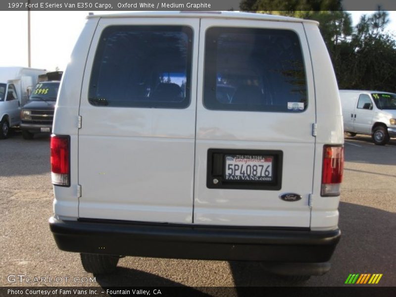 Oxford White / Medium Graphite 1997 Ford E Series Van E350 Cargo