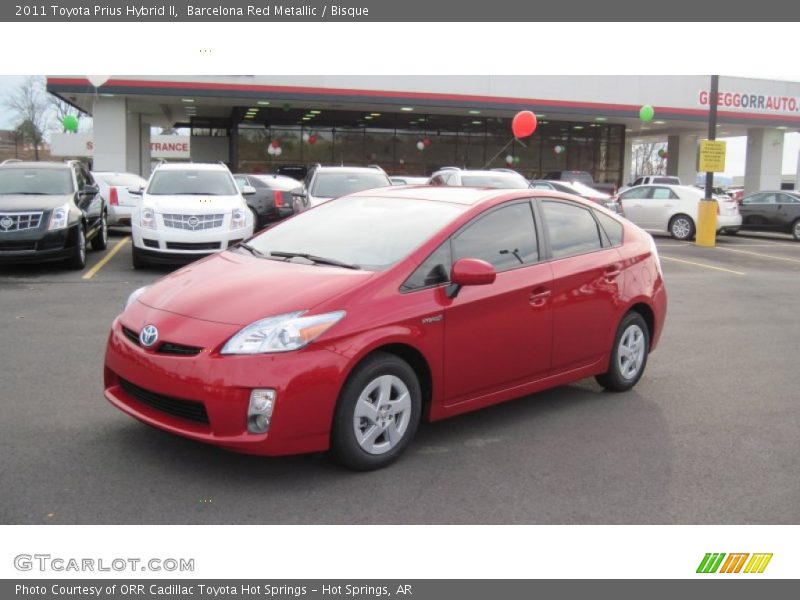 Barcelona Red Metallic / Bisque 2011 Toyota Prius Hybrid II