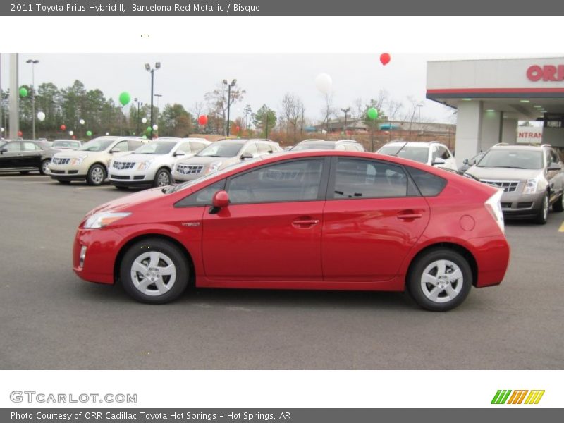 Barcelona Red Metallic / Bisque 2011 Toyota Prius Hybrid II