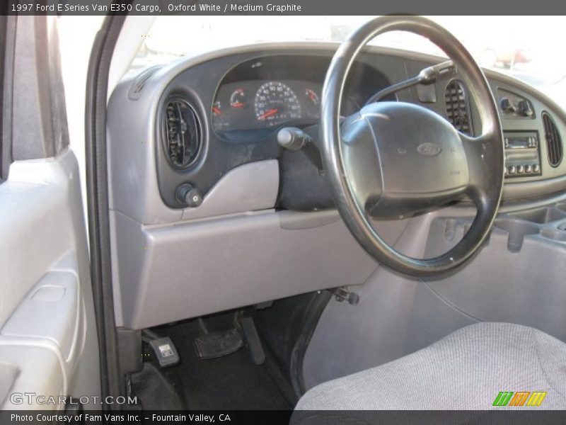 Oxford White / Medium Graphite 1997 Ford E Series Van E350 Cargo