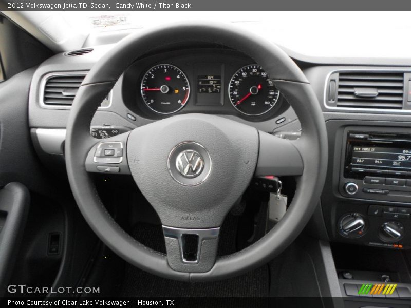 Candy White / Titan Black 2012 Volkswagen Jetta TDI Sedan