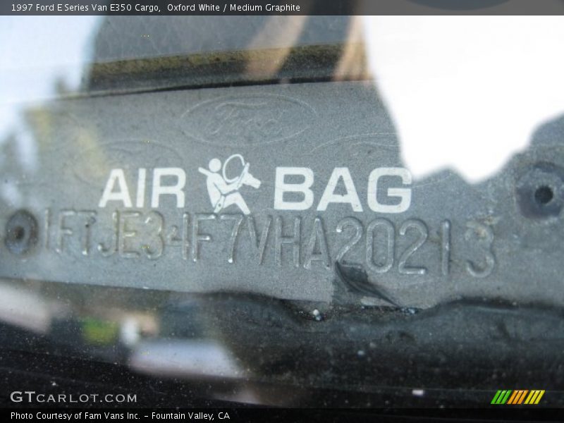 Oxford White / Medium Graphite 1997 Ford E Series Van E350 Cargo