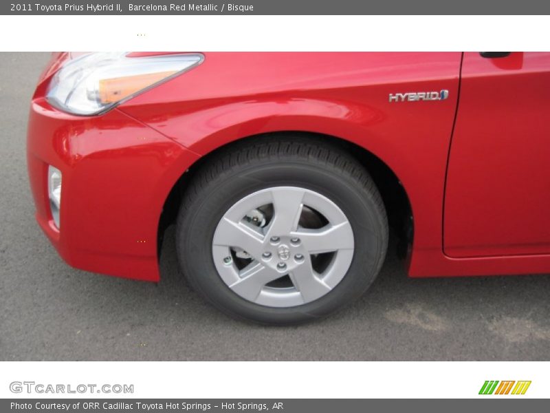 Barcelona Red Metallic / Bisque 2011 Toyota Prius Hybrid II