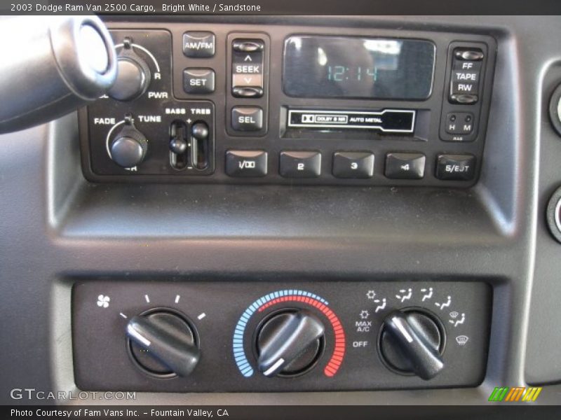 Bright White / Sandstone 2003 Dodge Ram Van 2500 Cargo