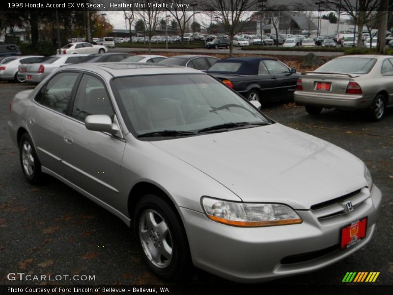 Heather Mist Metallic / Ivory 1998 Honda Accord EX V6 Sedan