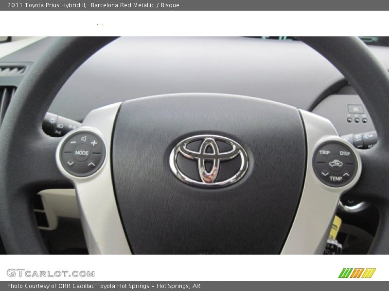 Barcelona Red Metallic / Bisque 2011 Toyota Prius Hybrid II