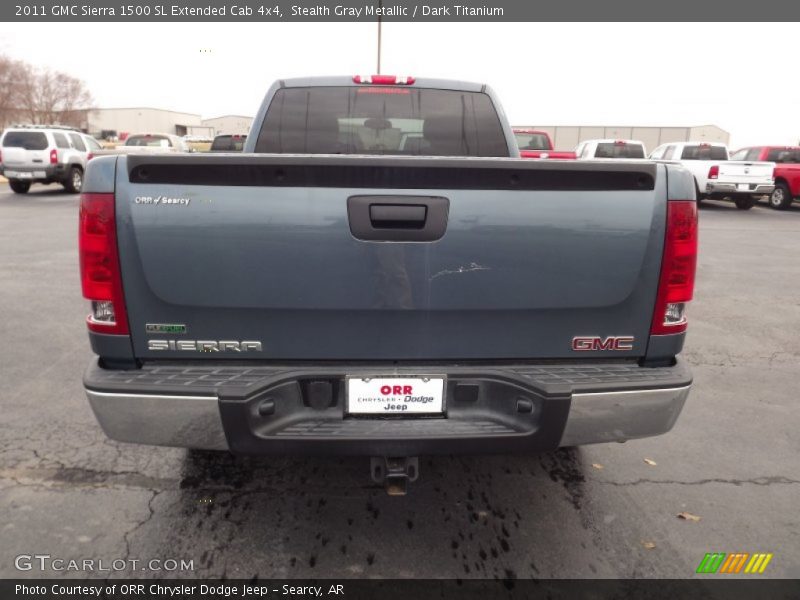 Stealth Gray Metallic / Dark Titanium 2011 GMC Sierra 1500 SL Extended Cab 4x4