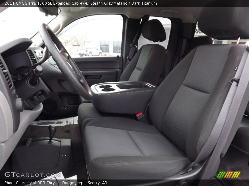 Stealth Gray Metallic / Dark Titanium 2011 GMC Sierra 1500 SL Extended Cab 4x4
