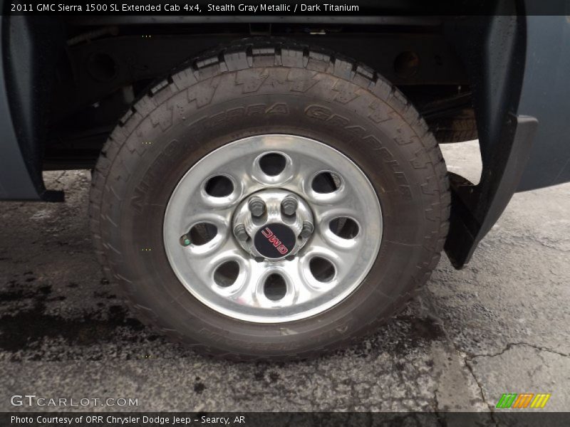 Stealth Gray Metallic / Dark Titanium 2011 GMC Sierra 1500 SL Extended Cab 4x4