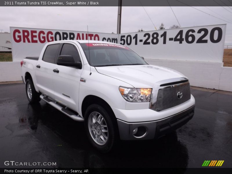 Super White / Black 2011 Toyota Tundra TSS CrewMax