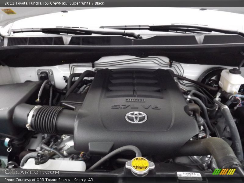 Super White / Black 2011 Toyota Tundra TSS CrewMax