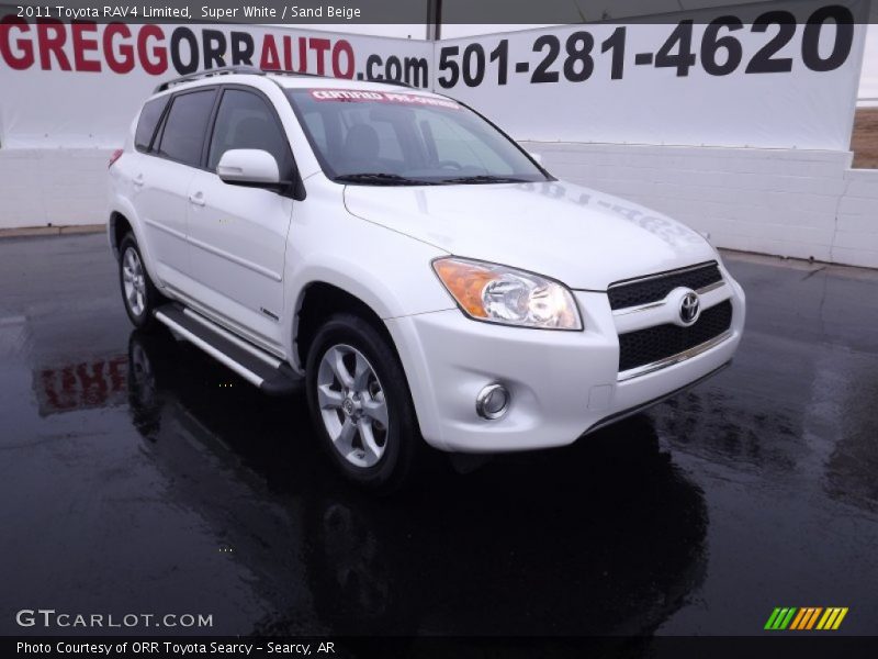 Super White / Sand Beige 2011 Toyota RAV4 Limited