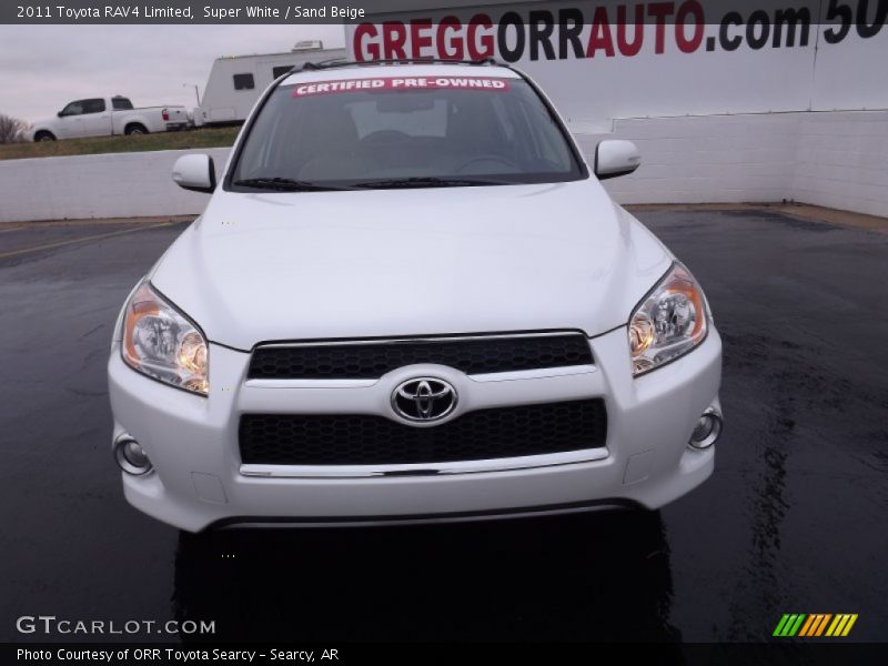 Super White / Sand Beige 2011 Toyota RAV4 Limited