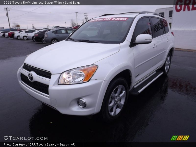 Super White / Sand Beige 2011 Toyota RAV4 Limited