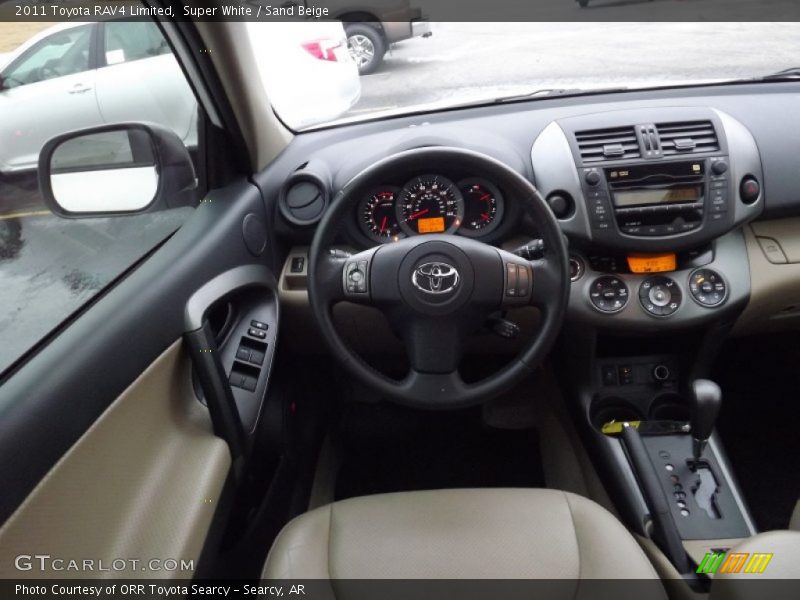 Super White / Sand Beige 2011 Toyota RAV4 Limited