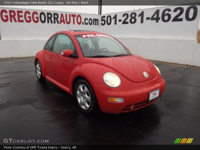 Uni Red / Black 2003 Volkswagen New Beetle GLS Coupe