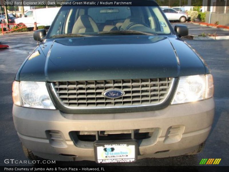 Dark Highland Green Metallic / Medium Parchment 2002 Ford Explorer XLS
