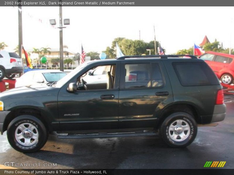 Dark Highland Green Metallic / Medium Parchment 2002 Ford Explorer XLS