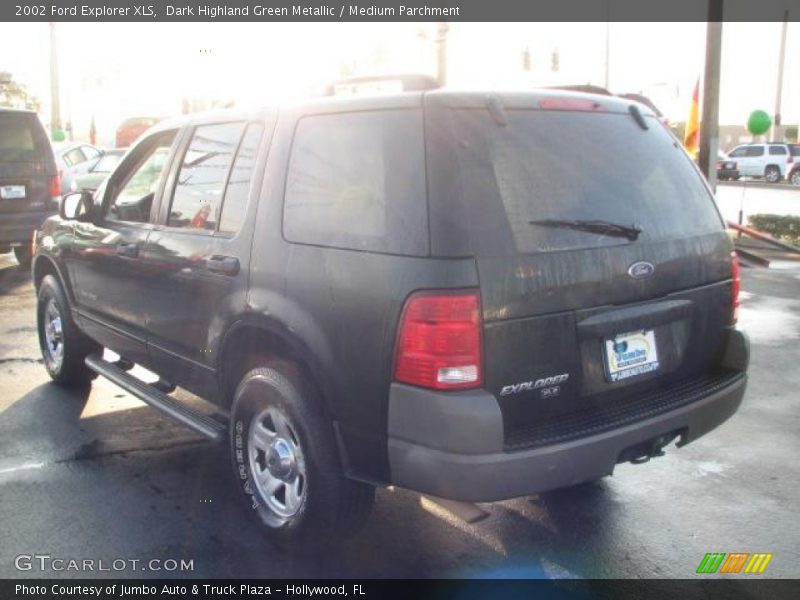 Dark Highland Green Metallic / Medium Parchment 2002 Ford Explorer XLS