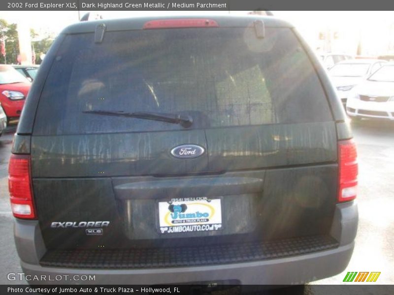 Dark Highland Green Metallic / Medium Parchment 2002 Ford Explorer XLS