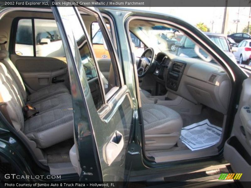 Dark Highland Green Metallic / Medium Parchment 2002 Ford Explorer XLS