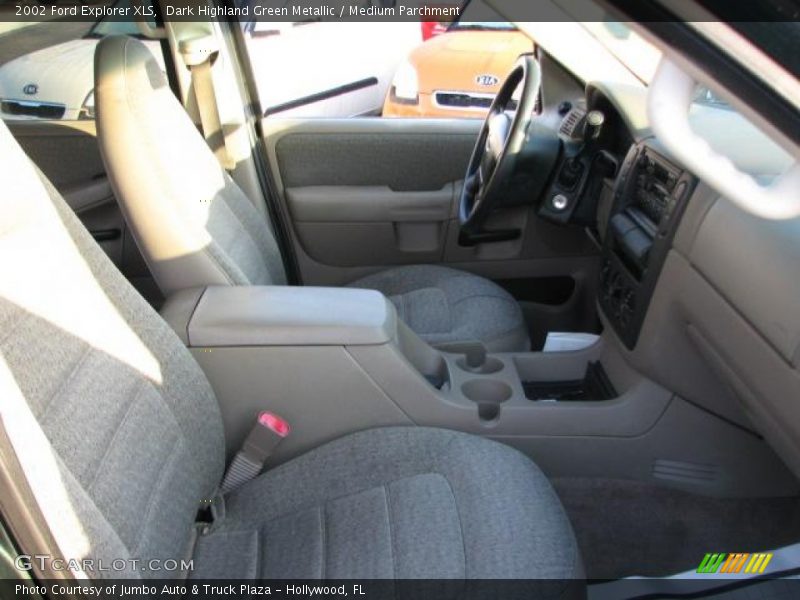 Dark Highland Green Metallic / Medium Parchment 2002 Ford Explorer XLS