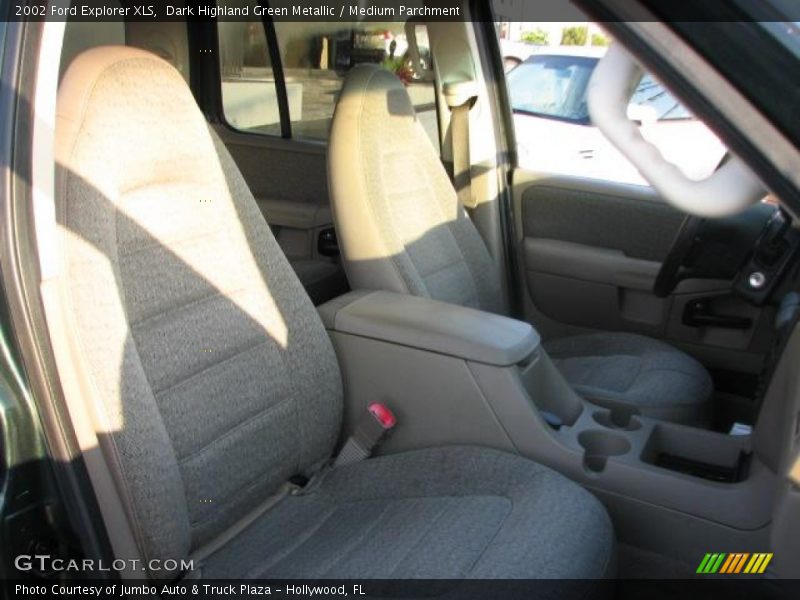 Dark Highland Green Metallic / Medium Parchment 2002 Ford Explorer XLS