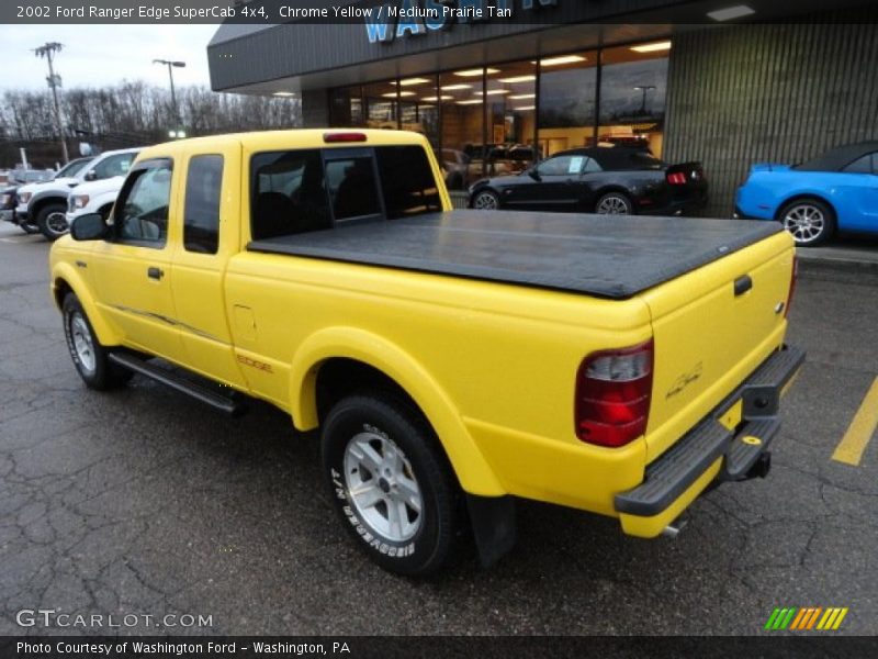 Chrome Yellow / Medium Prairie Tan 2002 Ford Ranger Edge SuperCab 4x4