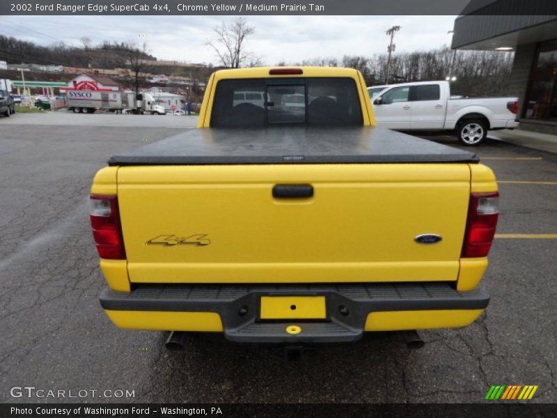 Chrome Yellow / Medium Prairie Tan 2002 Ford Ranger Edge SuperCab 4x4