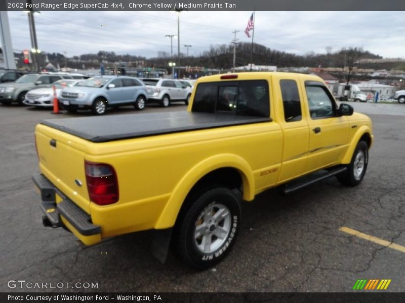 Chrome Yellow / Medium Prairie Tan 2002 Ford Ranger Edge SuperCab 4x4