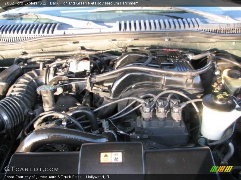 Dark Highland Green Metallic / Medium Parchment 2002 Ford Explorer XLS
