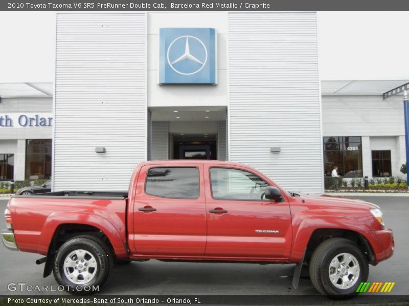Barcelona Red Metallic / Graphite 2010 Toyota Tacoma V6 SR5 PreRunner Double Cab