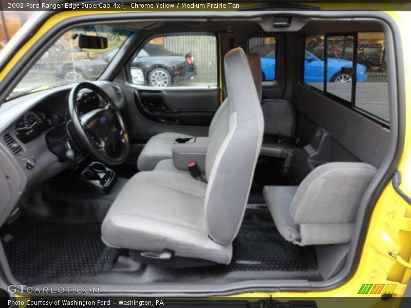 Chrome Yellow / Medium Prairie Tan 2002 Ford Ranger Edge SuperCab 4x4