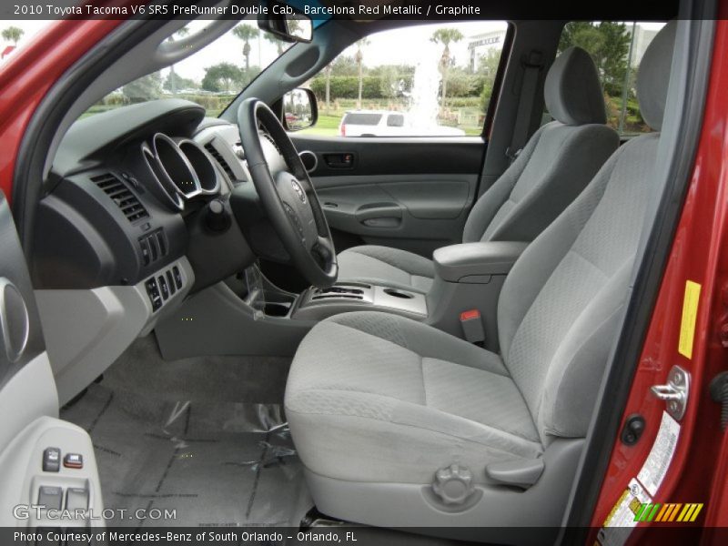  2010 Tacoma V6 SR5 PreRunner Double Cab Graphite Interior