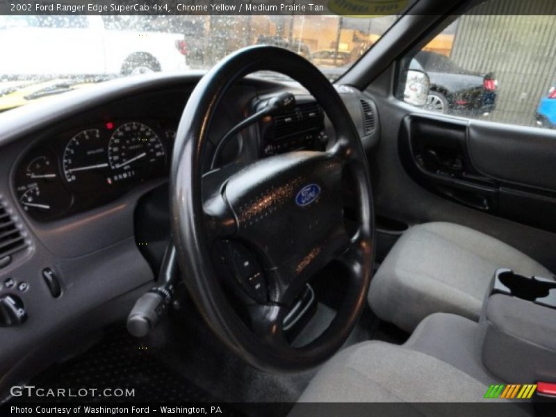 Chrome Yellow / Medium Prairie Tan 2002 Ford Ranger Edge SuperCab 4x4