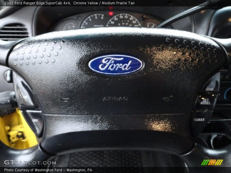 Chrome Yellow / Medium Prairie Tan 2002 Ford Ranger Edge SuperCab 4x4