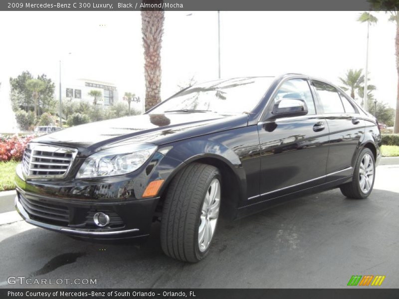 Black / Almond/Mocha 2009 Mercedes-Benz C 300 Luxury