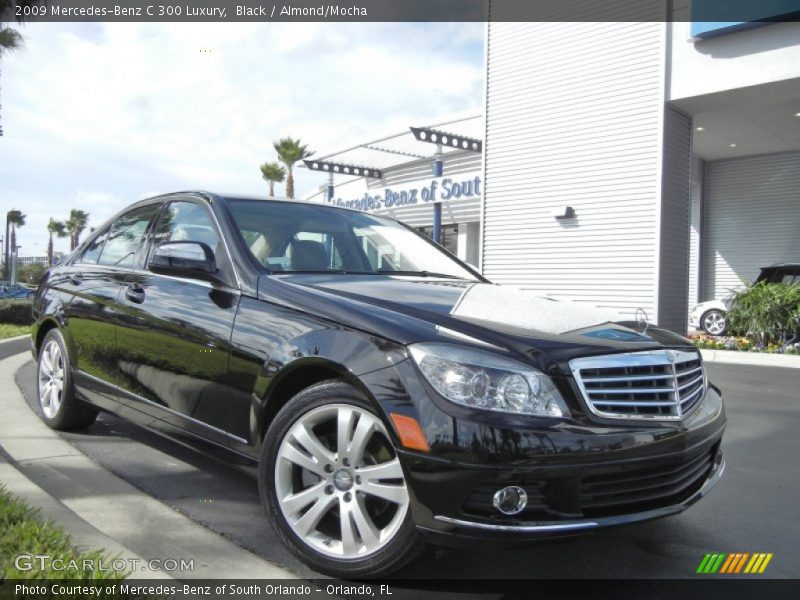 Black / Almond/Mocha 2009 Mercedes-Benz C 300 Luxury