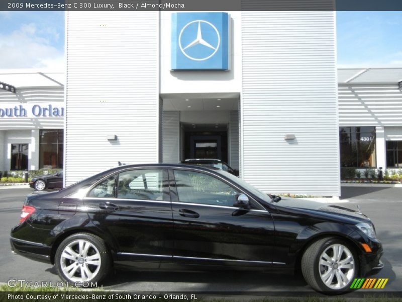 Black / Almond/Mocha 2009 Mercedes-Benz C 300 Luxury