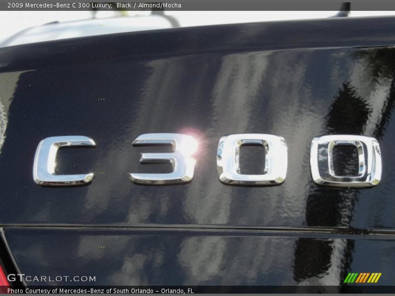 Black / Almond/Mocha 2009 Mercedes-Benz C 300 Luxury