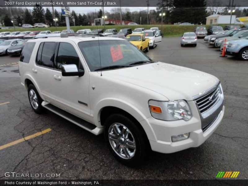 White Sand Tri-Coat / Black 2007 Ford Explorer Limited 4x4