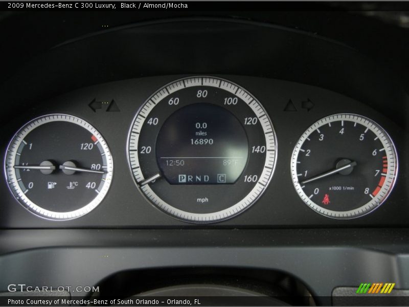 Black / Almond/Mocha 2009 Mercedes-Benz C 300 Luxury