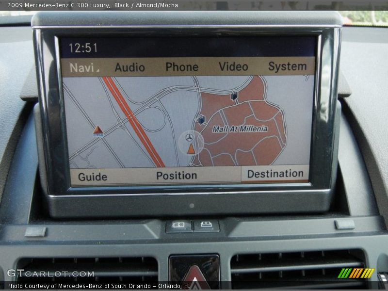 Black / Almond/Mocha 2009 Mercedes-Benz C 300 Luxury