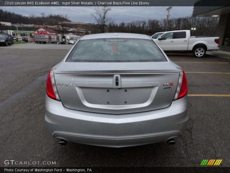 Ingot Silver Metallic / Charcoal Black/Fine Line Ebony 2010 Lincoln MKS EcoBoost AWD